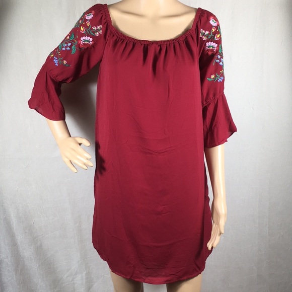 BLUEH CIEL EMBROIDERED Women’s Blouse Size S - Picture 1 of 16